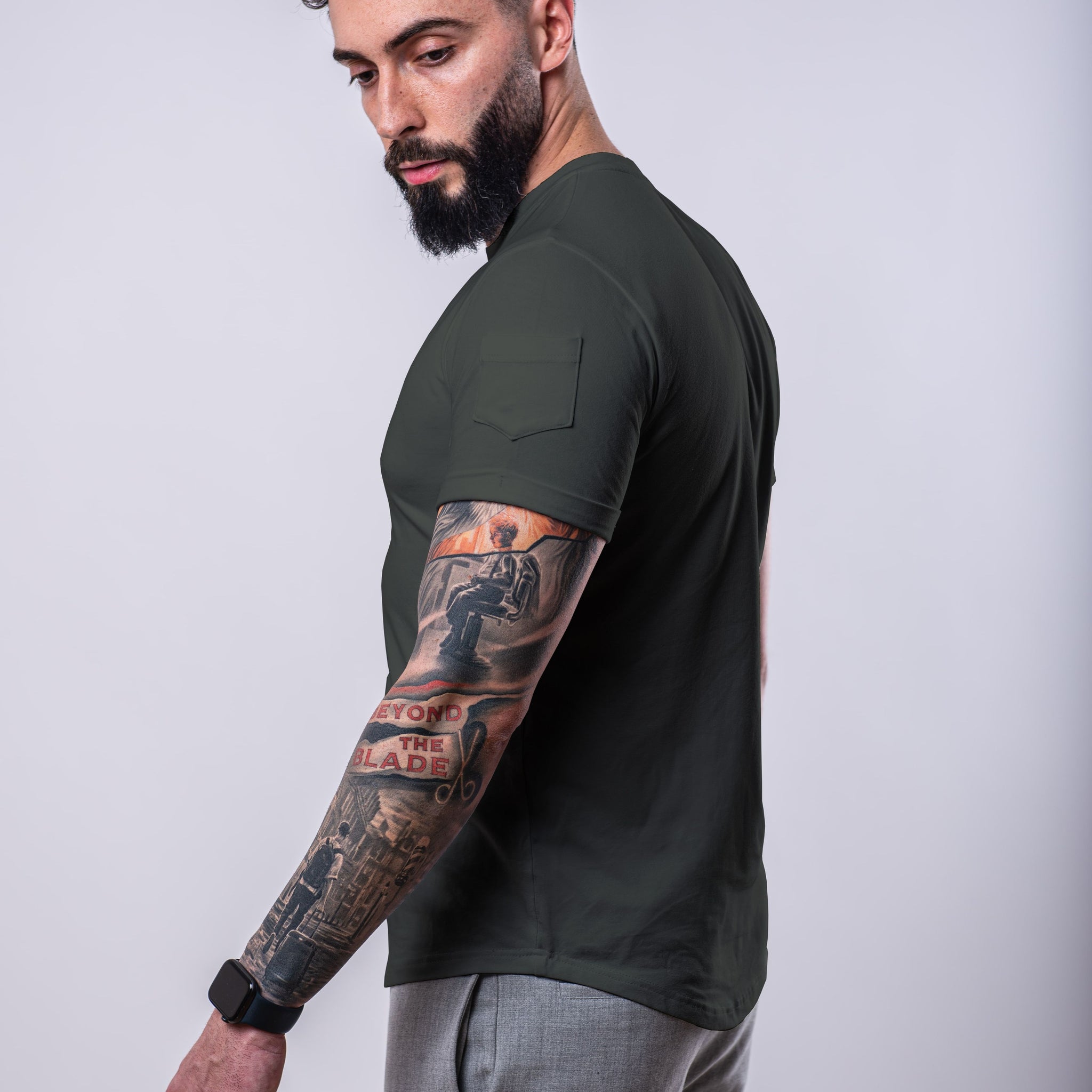 Tricou cu buzunar pe mânecă: Premium Classic