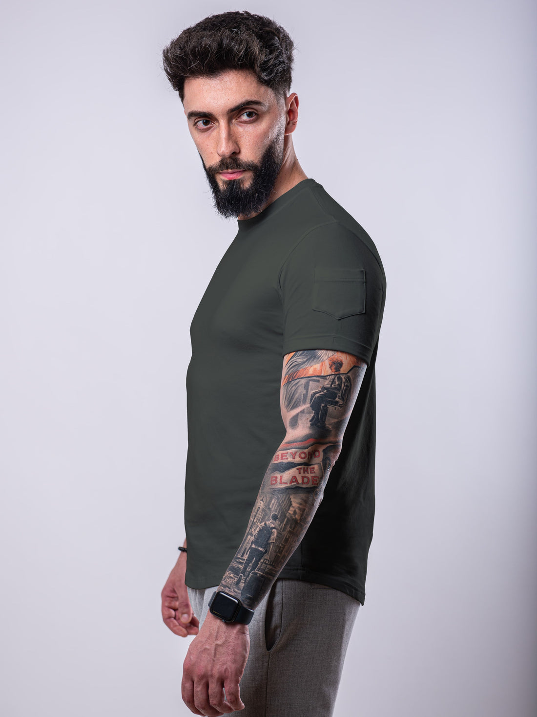 Tricou cu buzunar pe mânecă: Premium Classic