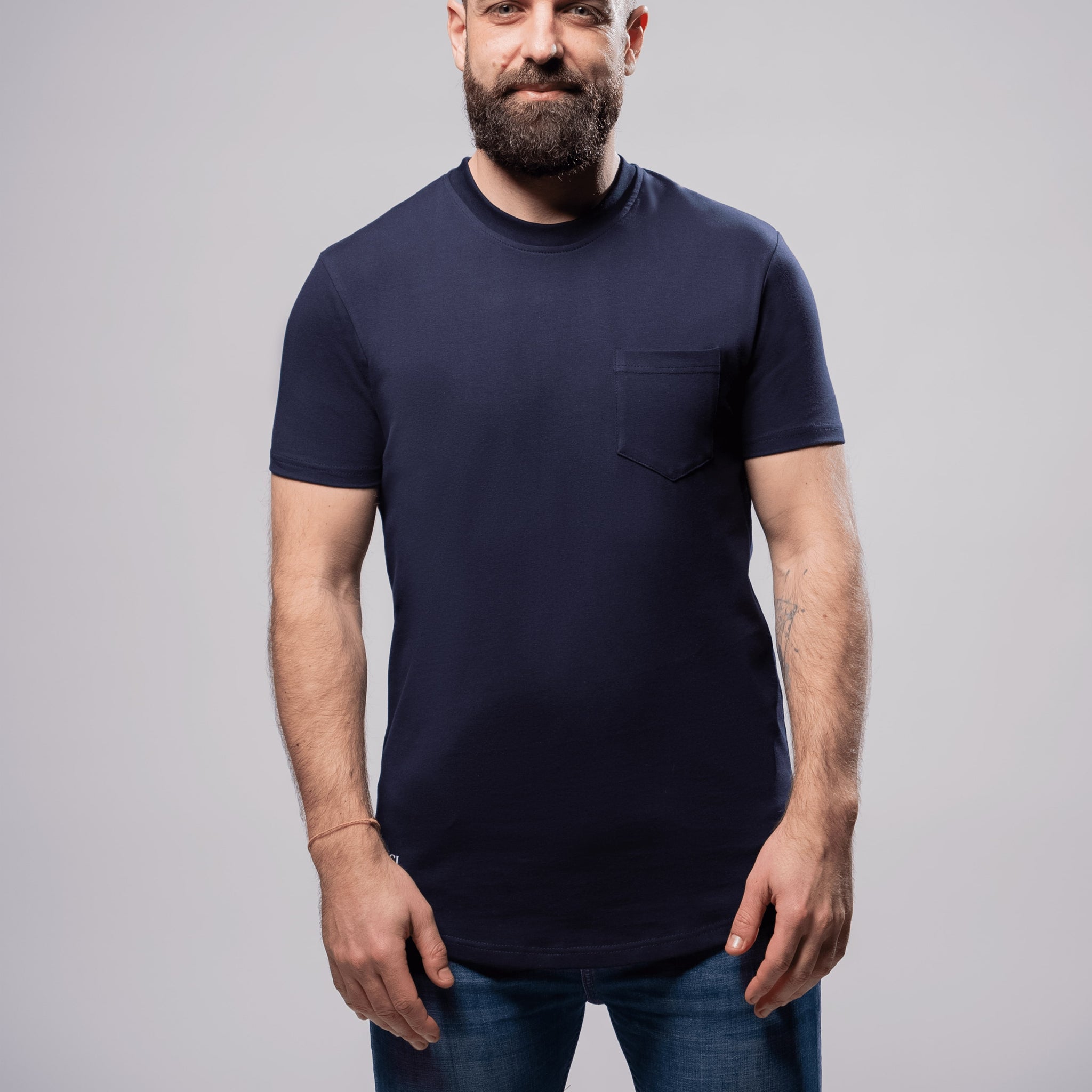 Tricou cu buzunar: Premium Classic